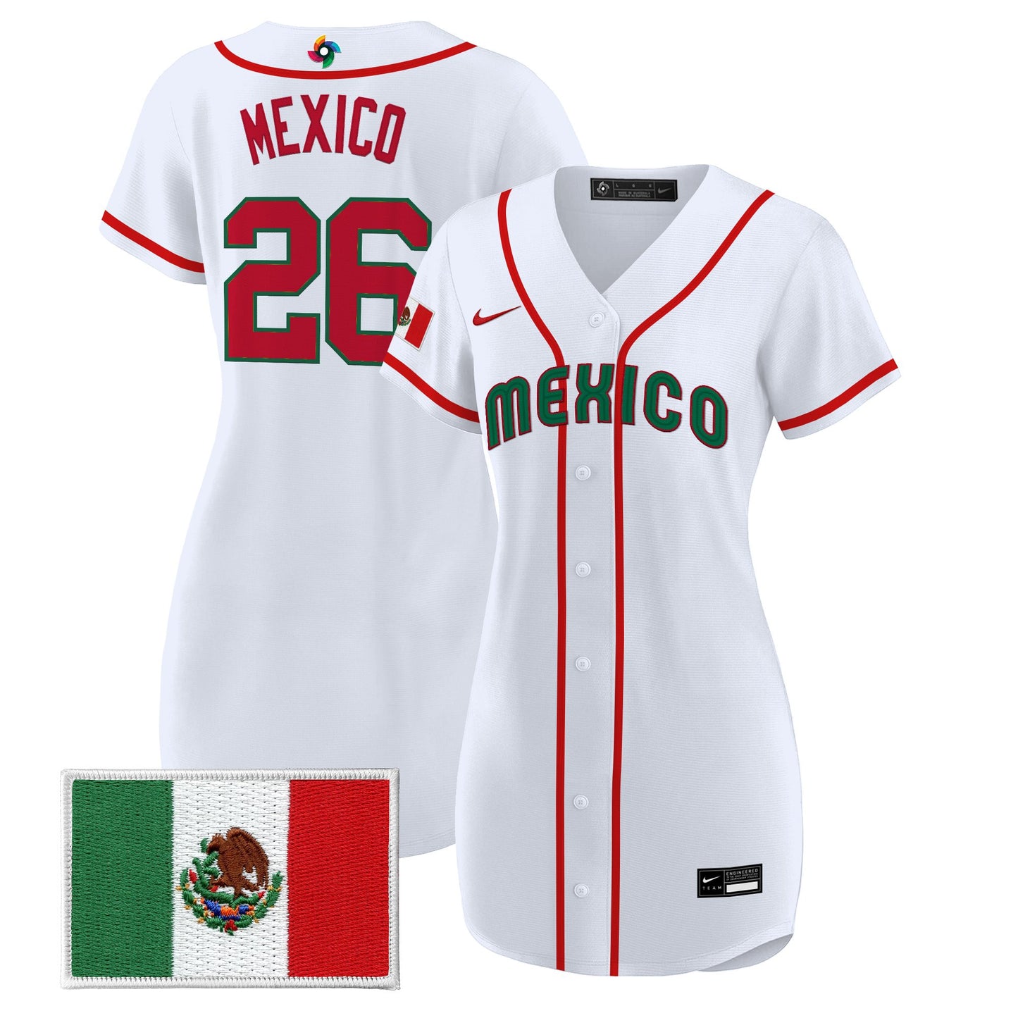 Women's Team Mexico World Baseball Classic Baseball Dress - All Stitched