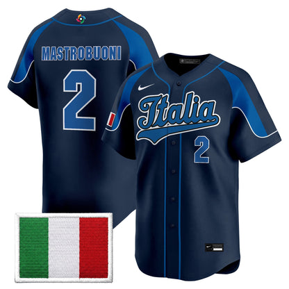 Men's Team Italy 2026 World Baseball Classic Vapor Premier Jersey - All Stitched