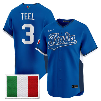 Men's Team Italy 2026 World Baseball Classic Vapor Premier Jersey - All Stitched