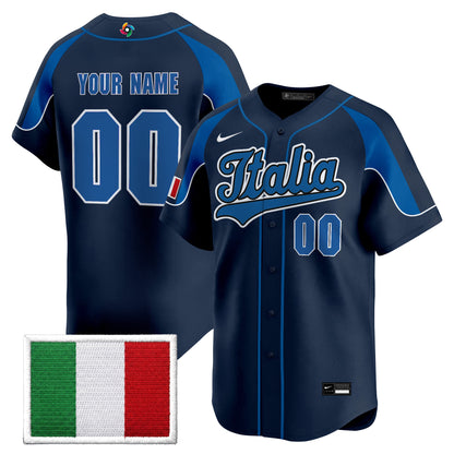 Team Italy 2026 World Baseball Classic Vapor Premier Custom Jersey - All Stitched