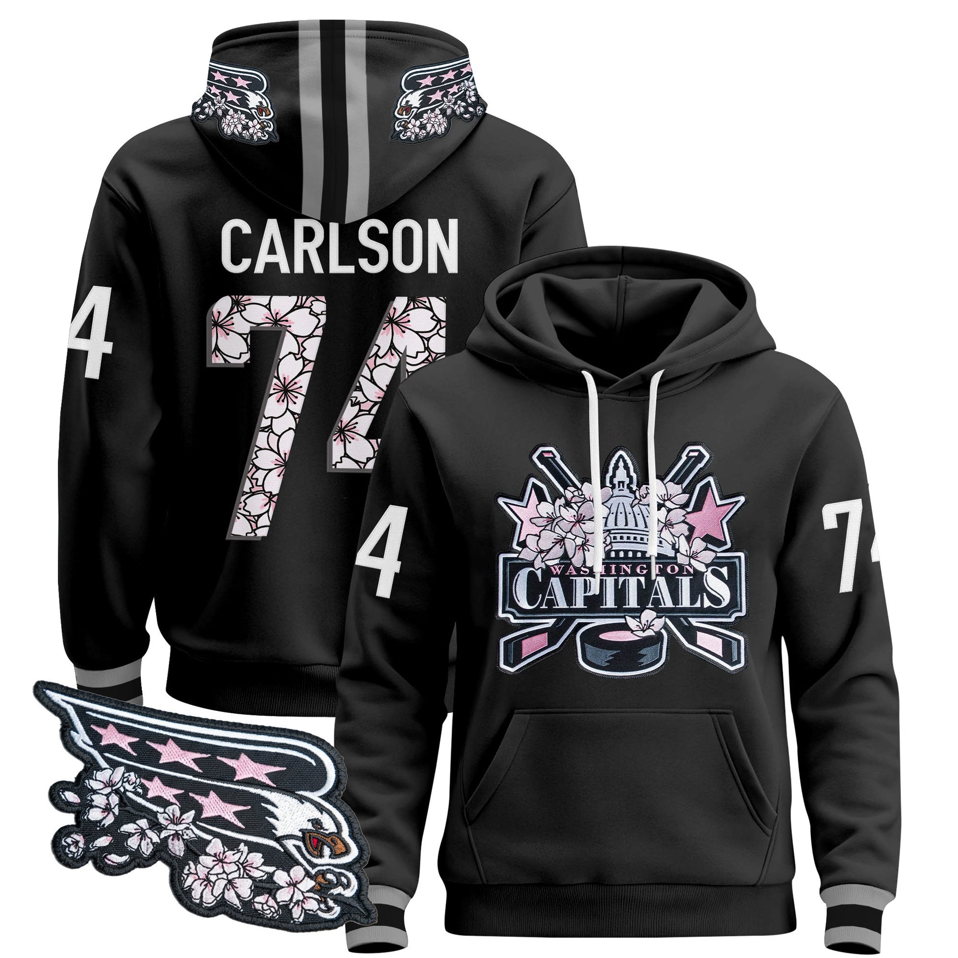 Washington Capitals 2026 Cherry Blossom Pullover Hoodie - All Stitched