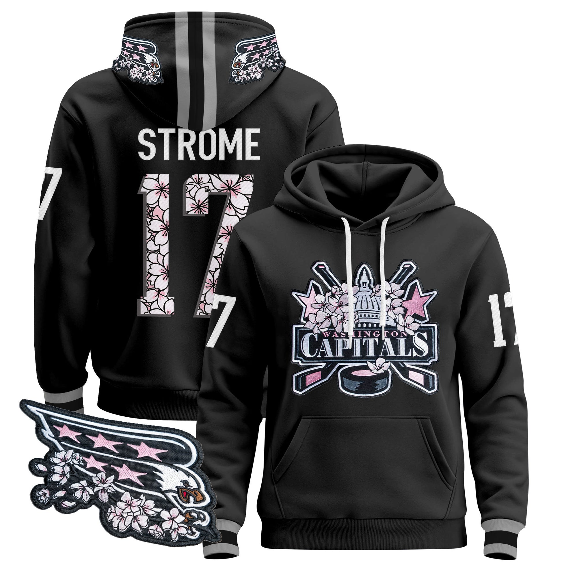 Washington Capitals 2026 Cherry Blossom Pullover Hoodie - All Stitched