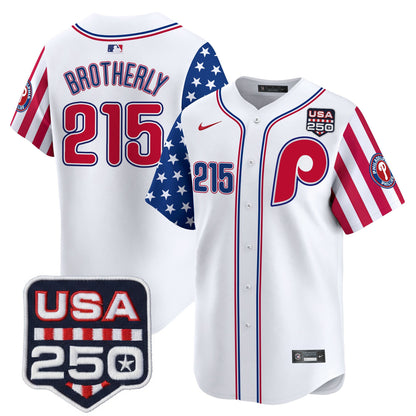 Philadelphia Phillies America250 Edition Vapor Premier Limited Jersey - All Stitched