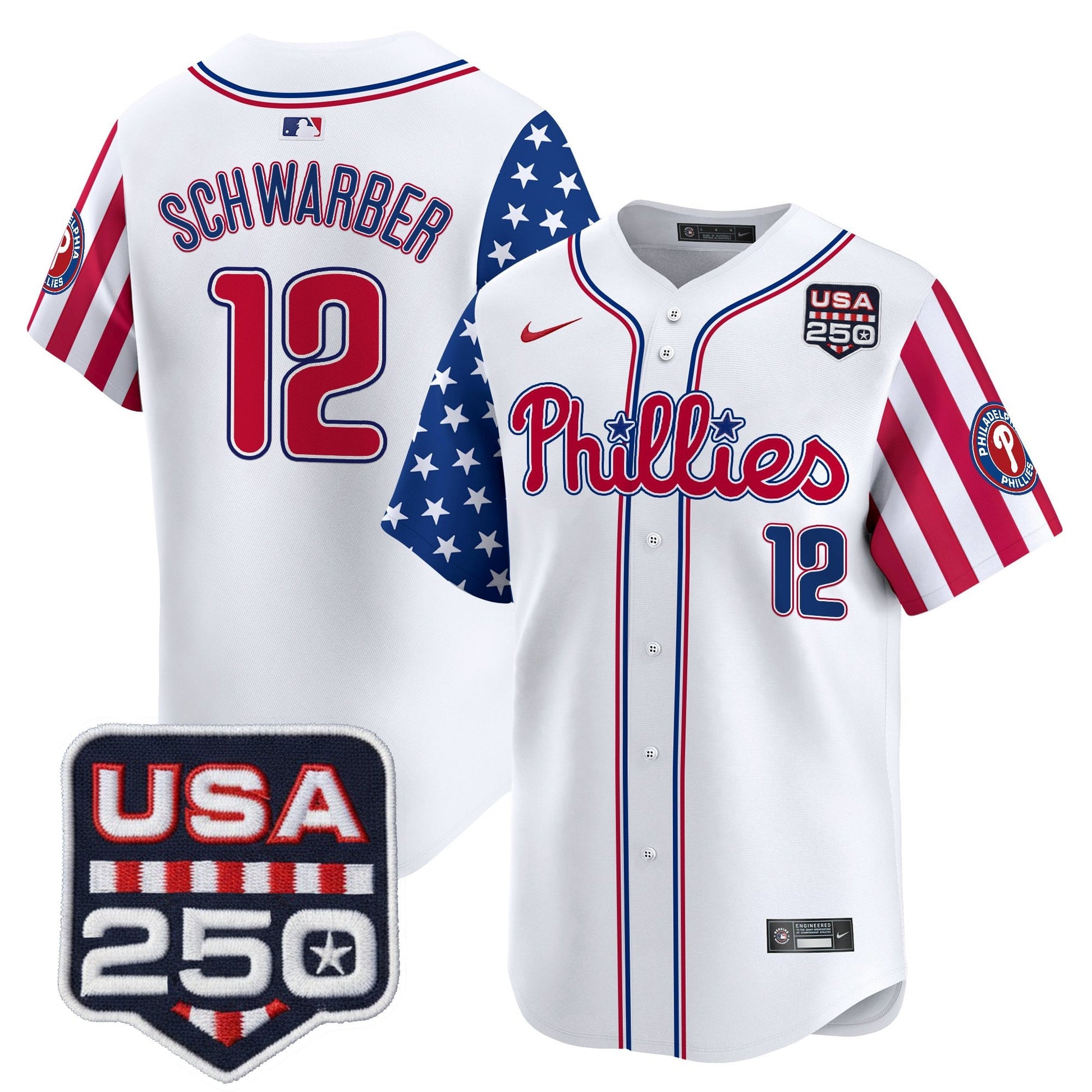 Philadelphia Phillies America250 Edition Vapor Premier Limited Jersey - All Stitched