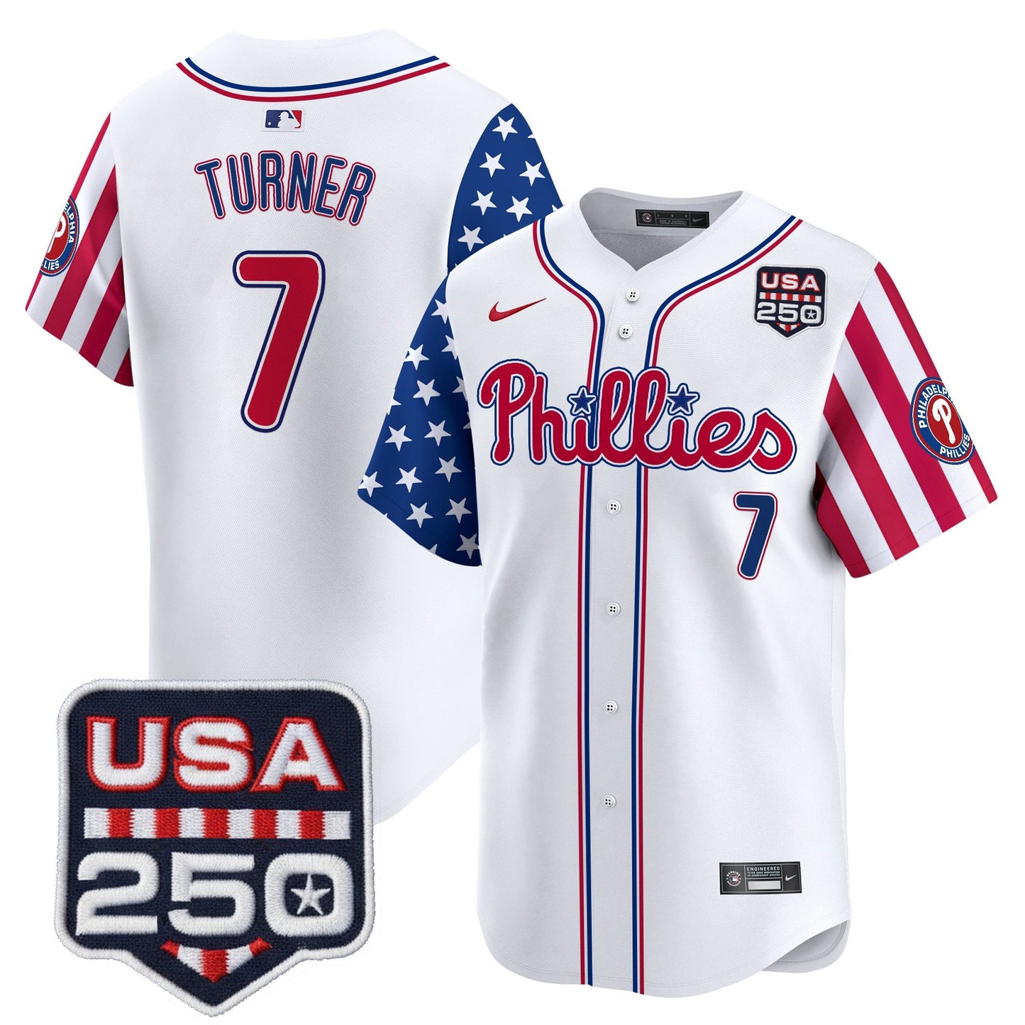 PHI America250 Edition Vapor Premier Limited Jersey - All Stitched