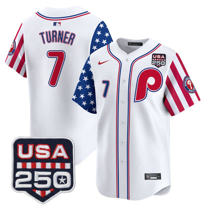 Philadelphia Phillies America250 Edition Vapor Premier Limited Jersey - All Stitched