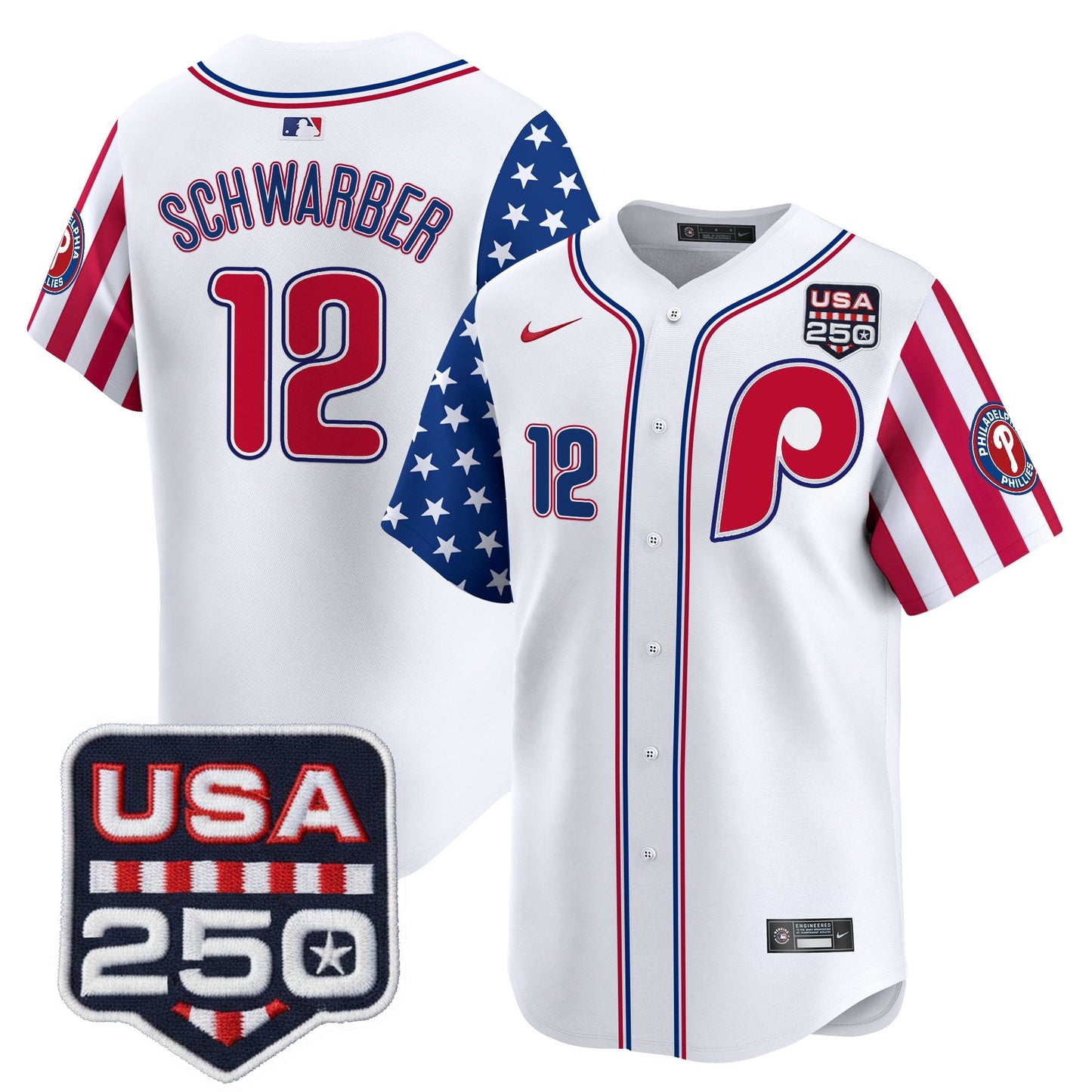 Philadelphia Phillies America250 Edition Vapor Premier Limited Jersey - All Stitched