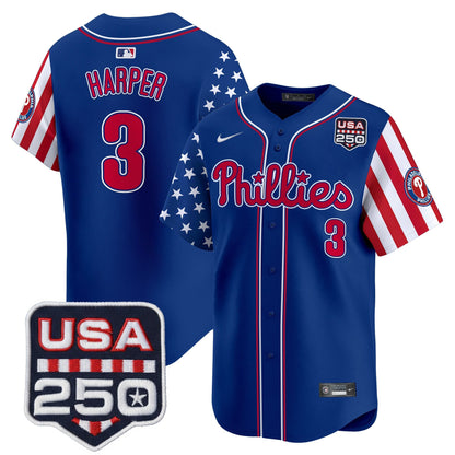 PHI America250 Edition Vapor Premier Limited Jersey - All Stitched