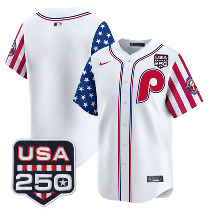 Philadelphia Phillies America250 Edition Vapor Premier Limited Jersey - All Stitched