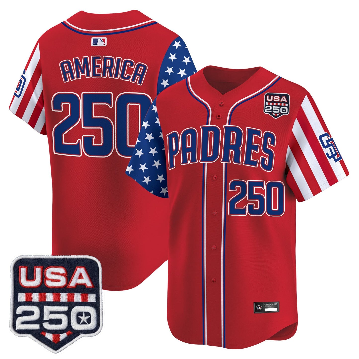 SD "America250 Edition" Vapor Premier Limited Jersey - All Stitched