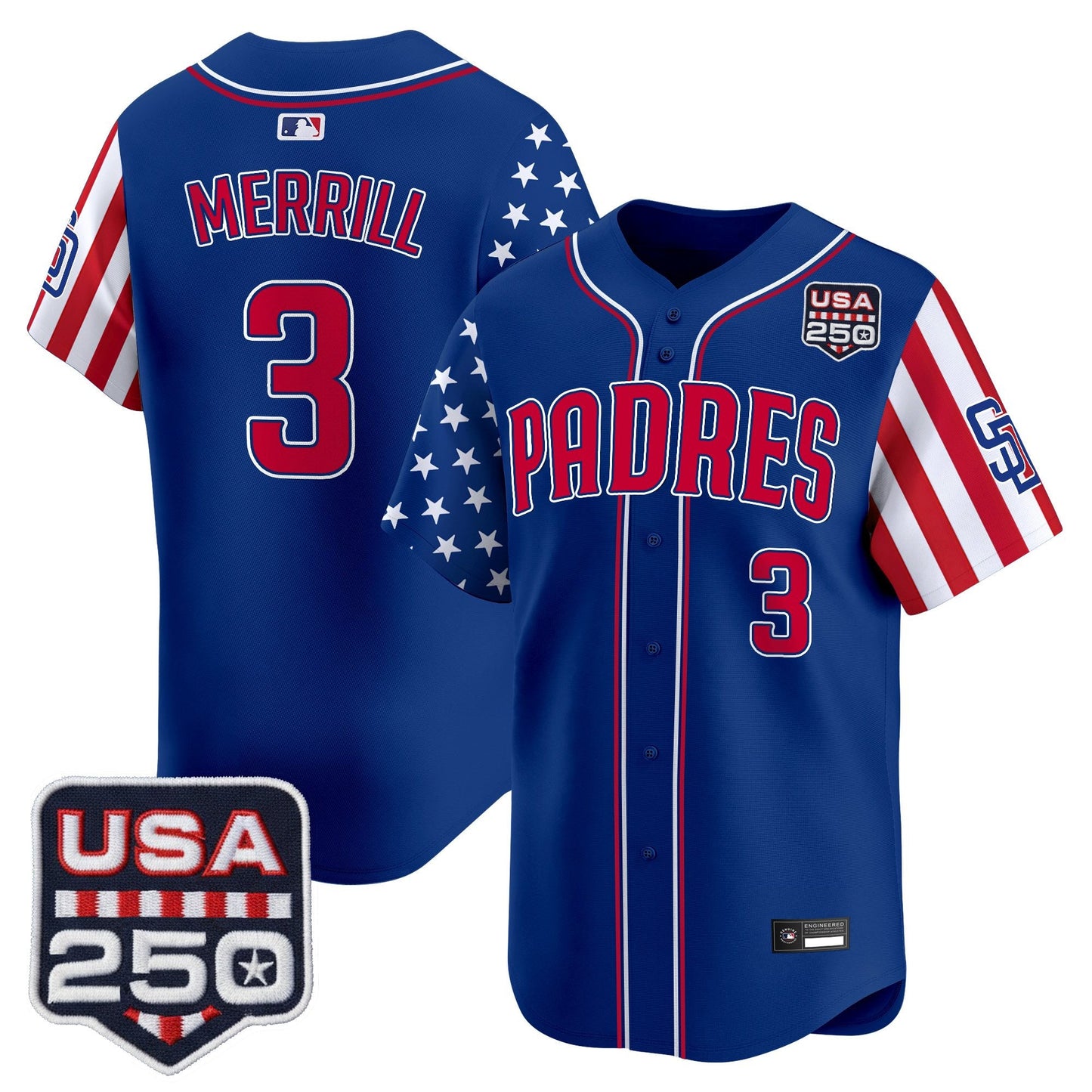 SD "America250 Edition" Vapor Premier Limited Jersey - All Stitched