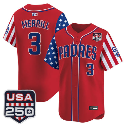 SD "America250 Edition" Vapor Premier Limited Jersey - All Stitched