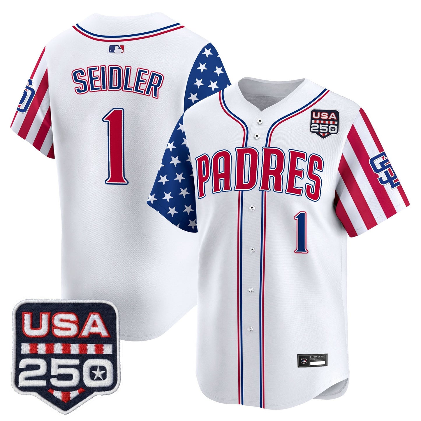 SD "America250 Edition" Vapor Premier Limited Jersey - All Stitched
