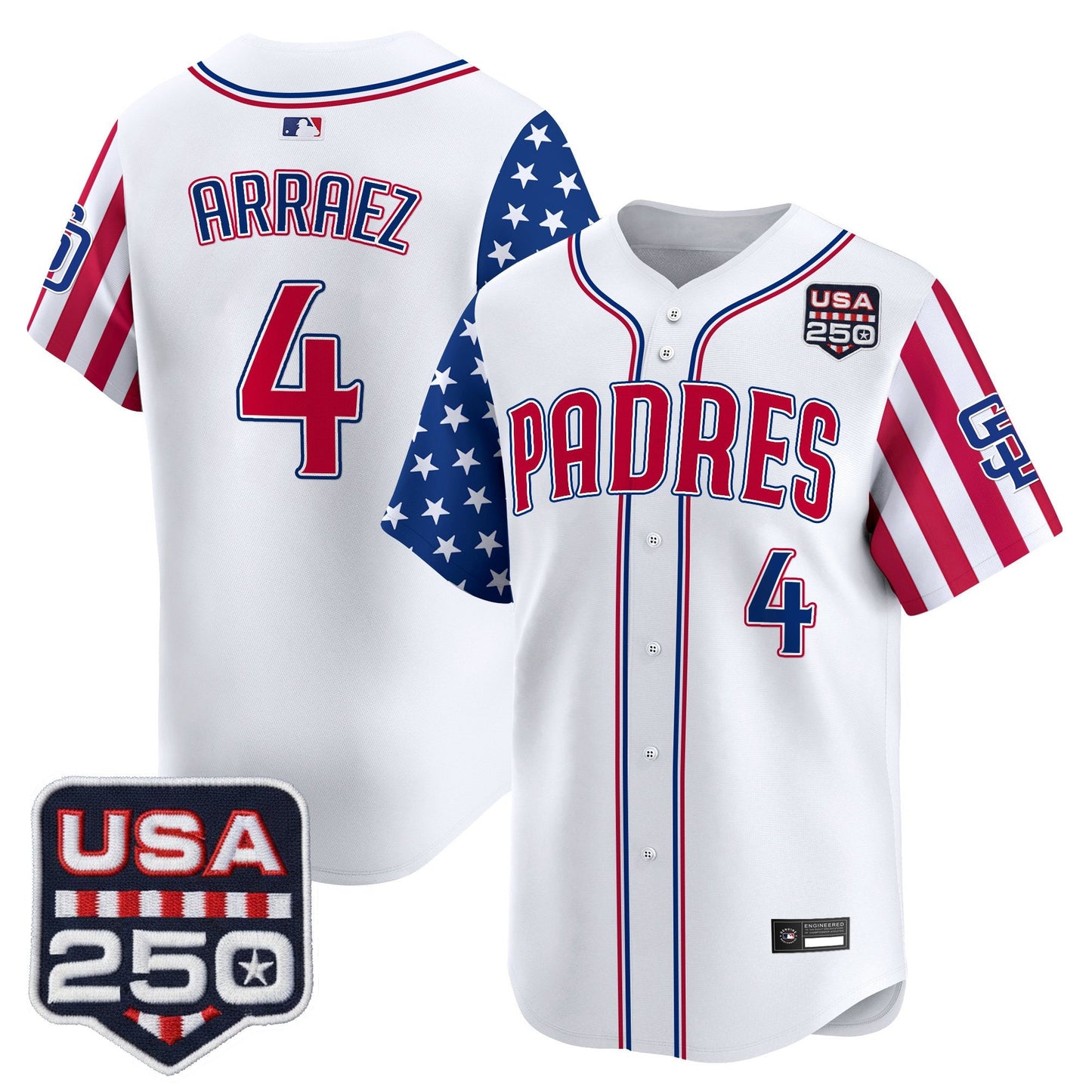 SD "America250 Edition" Vapor Premier Limited Jersey - All Stitched