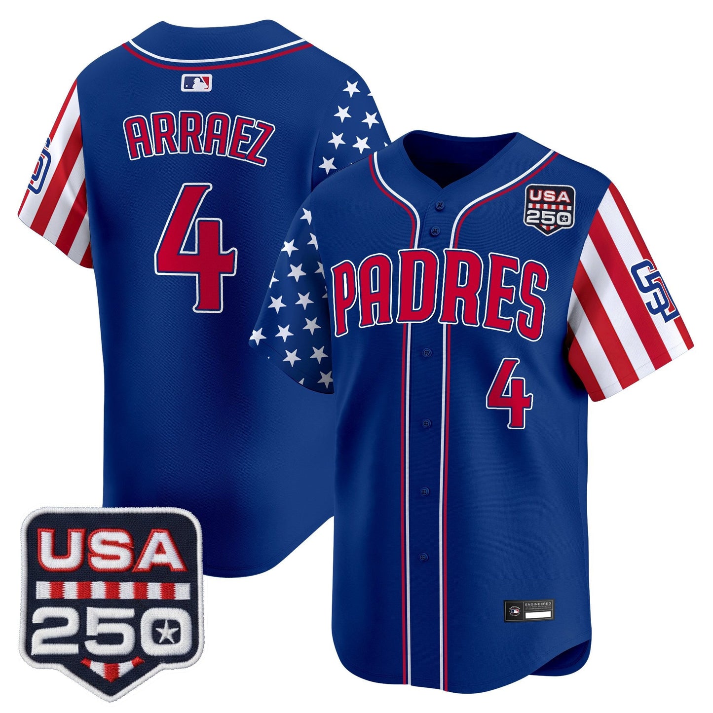 SD "America250 Edition" Vapor Premier Limited Jersey - All Stitched