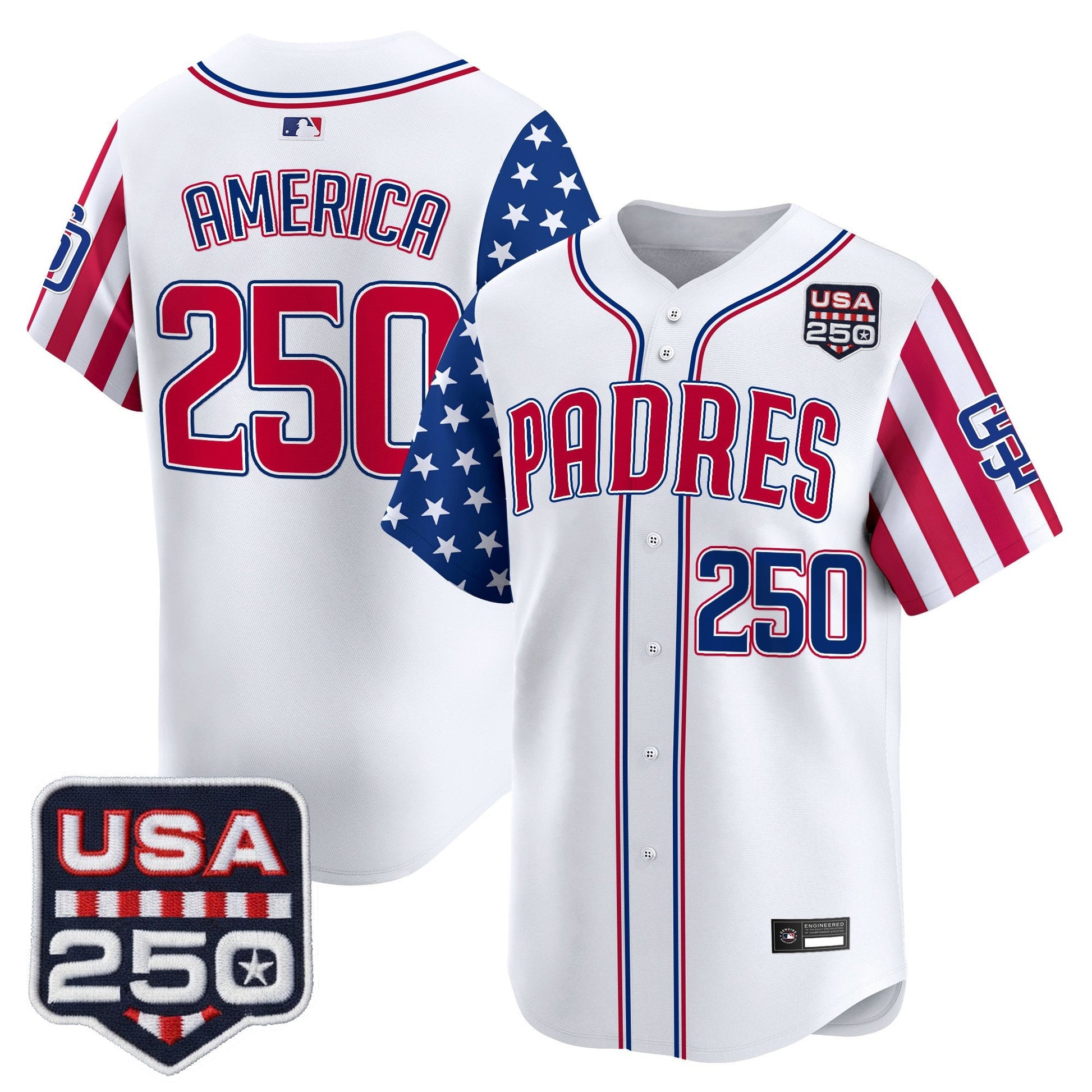 SD "America250 Edition" Vapor Premier Limited Jersey - All Stitched