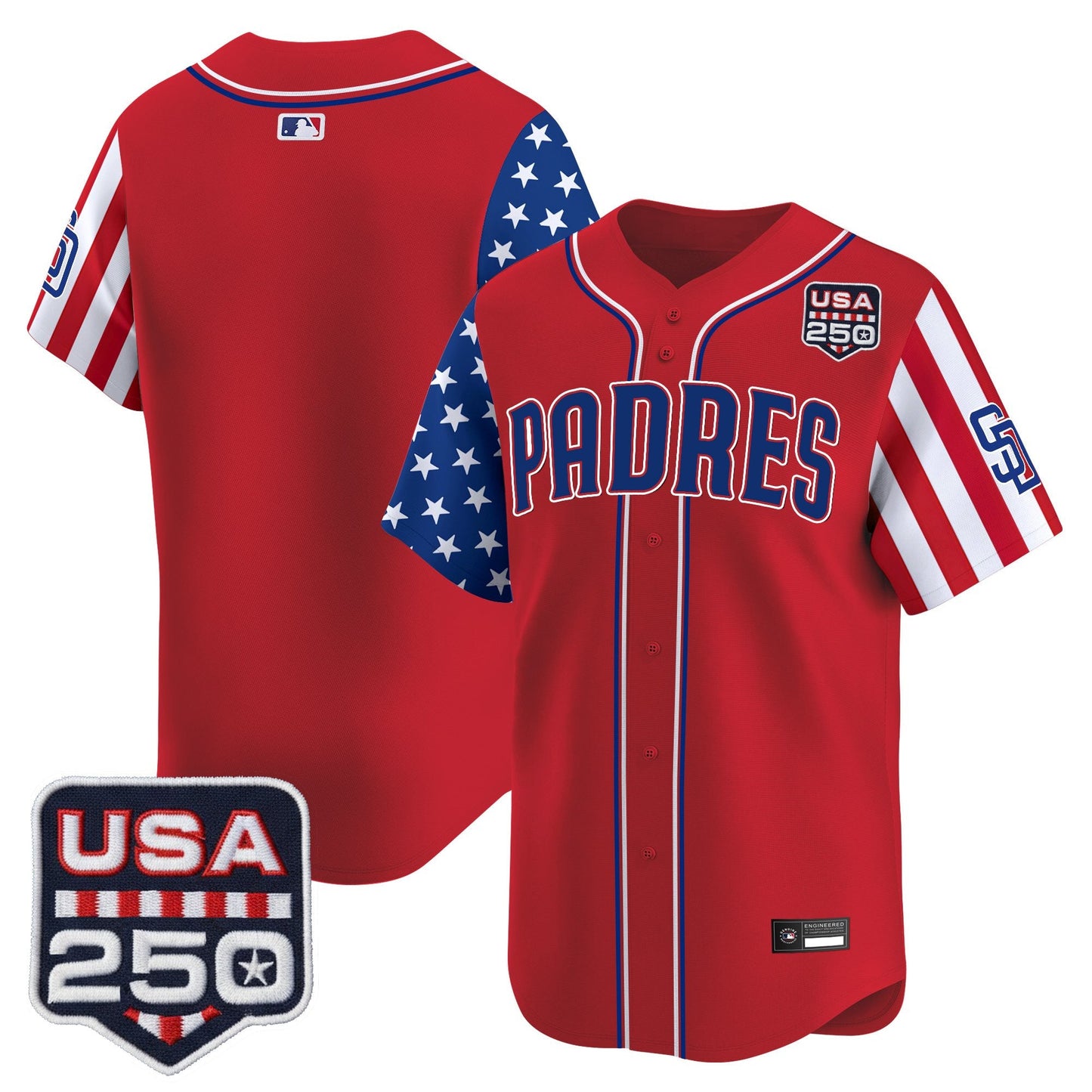 SD "America250 Edition" Vapor Premier Limited Jersey - All Stitched