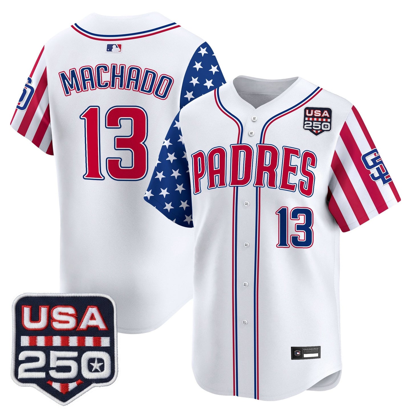 SD "America250 Edition" Vapor Premier Limited Jersey - All Stitched