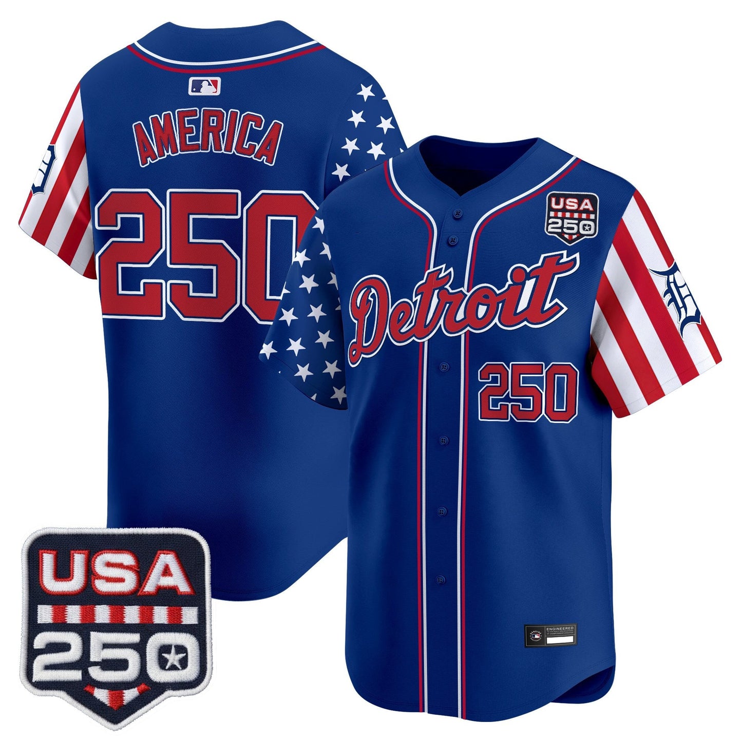 DET "America250 Edition" Vapor Premier Limited Jersey - All Stitched