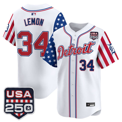 DET "America250 Edition" Vapor Premier Limited Jersey - All Stitched