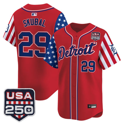 DET "America250 Edition" Vapor Premier Limited Jersey - All Stitched