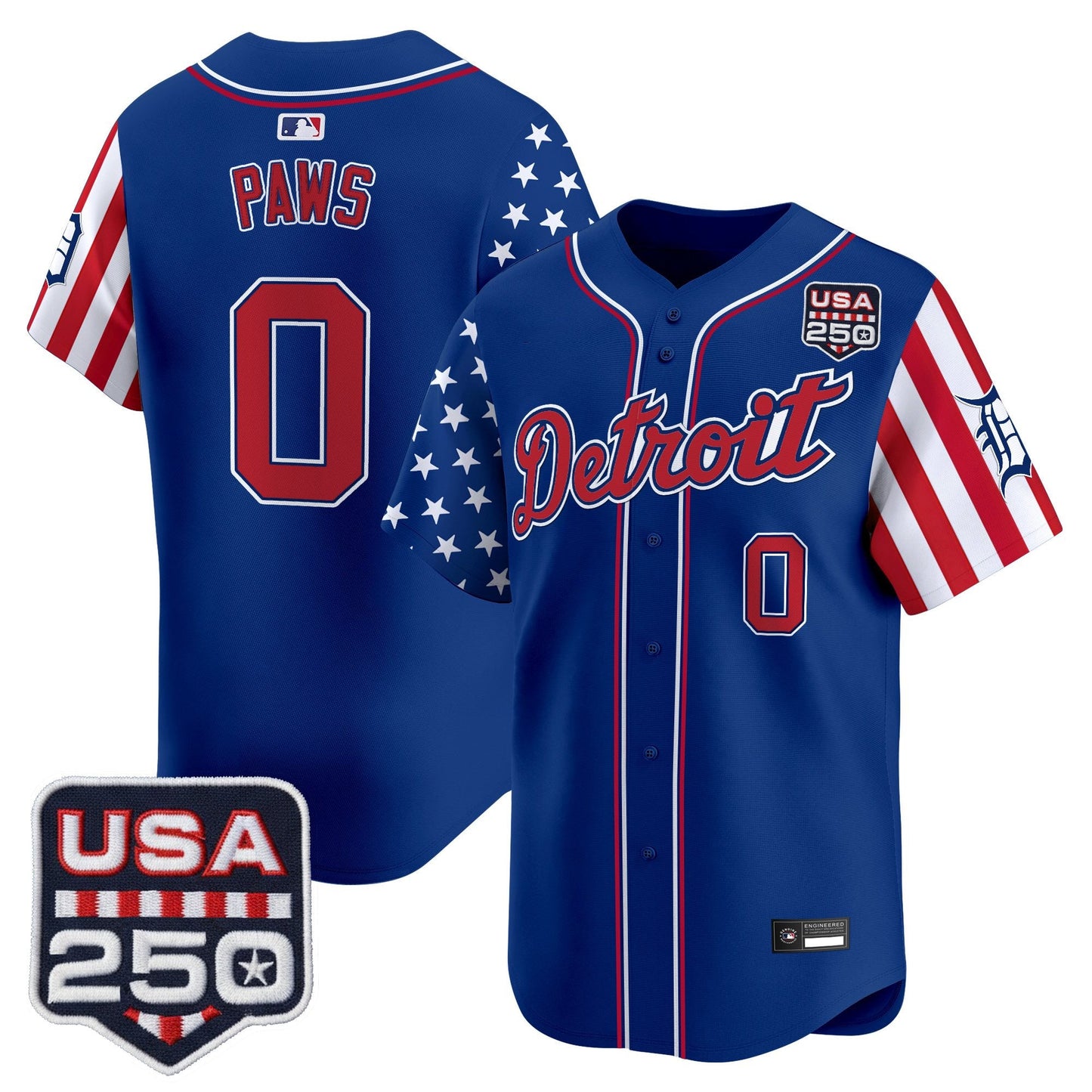 DET "America250 Edition" Vapor Premier Limited Jersey - All Stitched