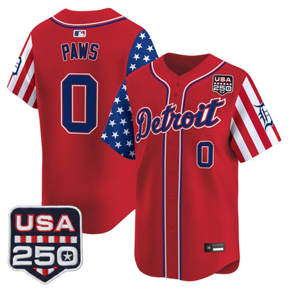 DET "America250 Edition" Vapor Premier Limited Jersey - All Stitched