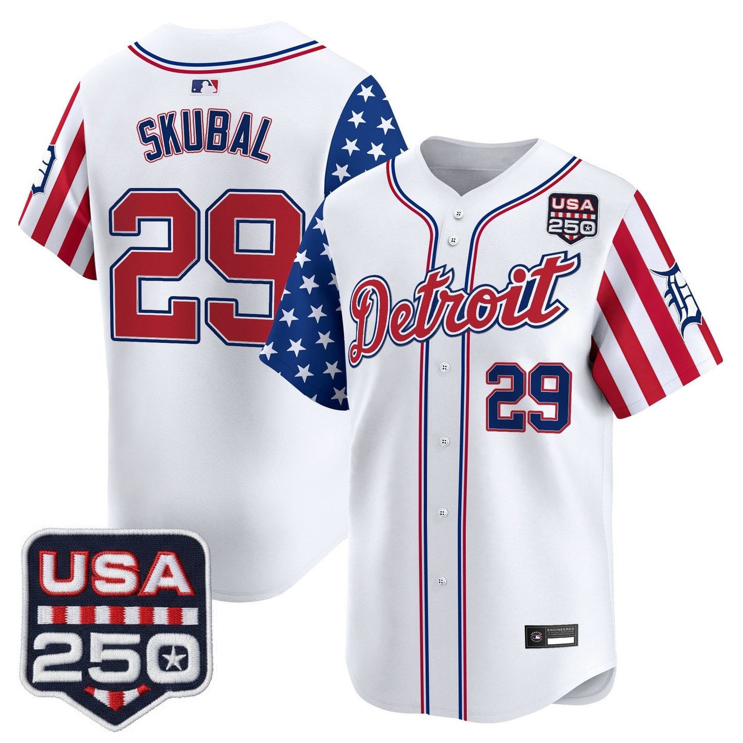 DET "America250 Edition" Vapor Premier Limited Jersey - All Stitched