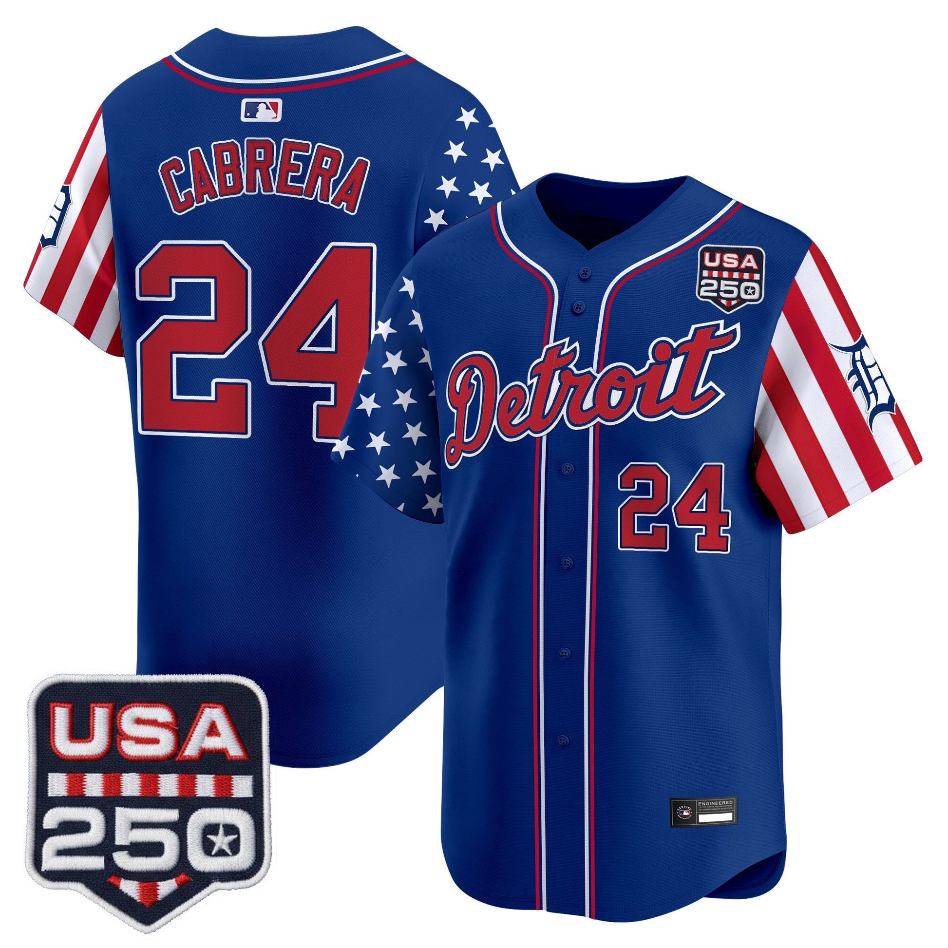 DET "America250 Edition" Vapor Premier Limited Jersey - All Stitched