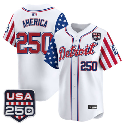 DET "America250 Edition" Vapor Premier Limited Jersey - All Stitched