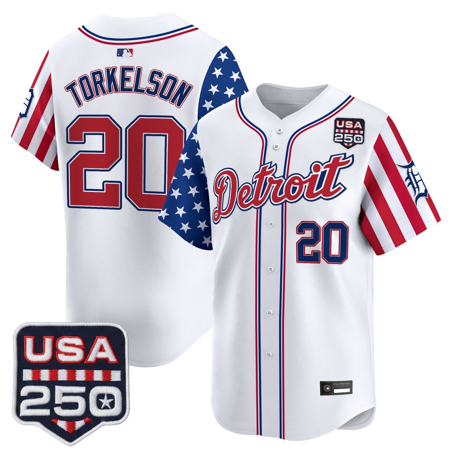 DET "America250 Edition" Vapor Premier Limited Jersey - All Stitched