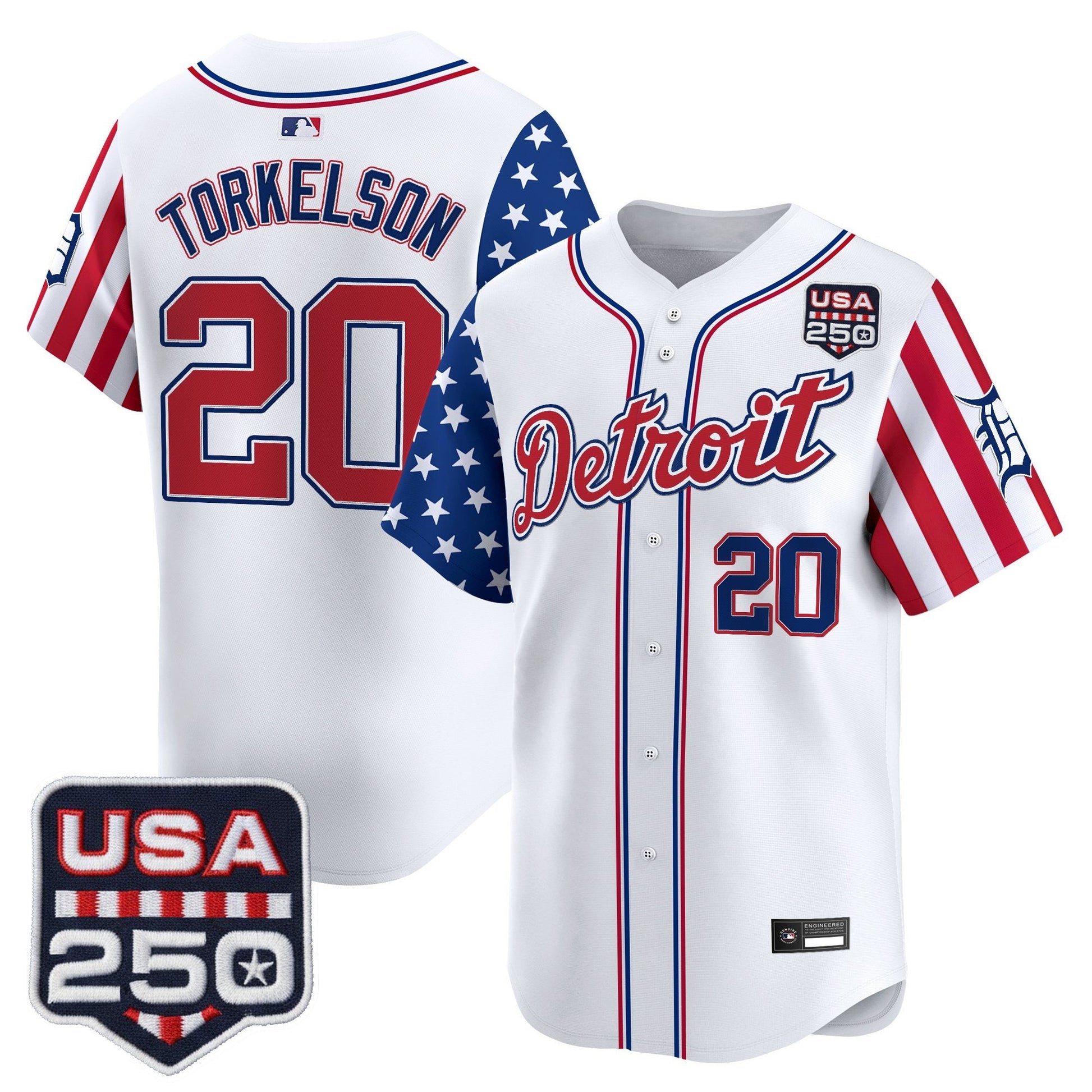 DET "America250 Edition" Vapor Premier Limited Jersey - All Stitched