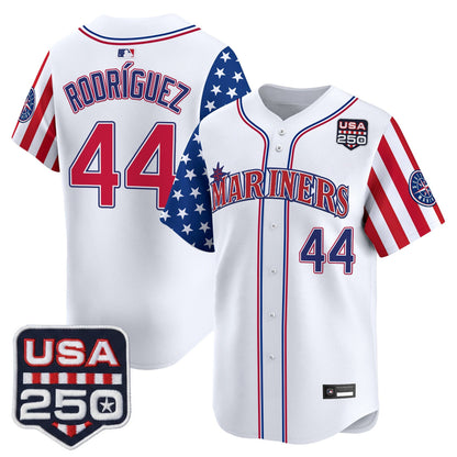 Seattle Mariners "America250 Edition" Vapor Premier Limited Jersey - All Stitched