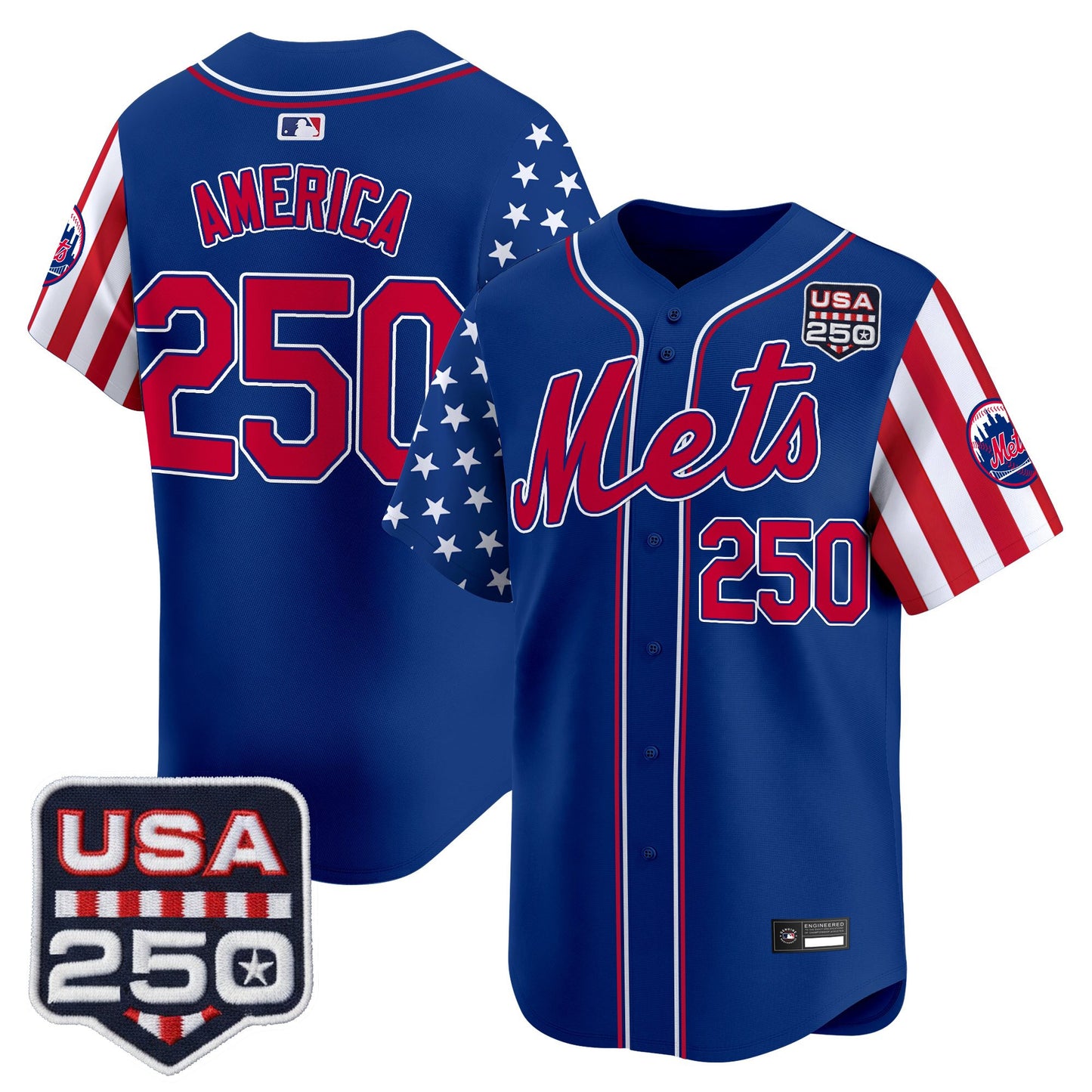 Men's New York Mets "America250 Edition" Vapor Premier Limited Jersey - All Stitched
