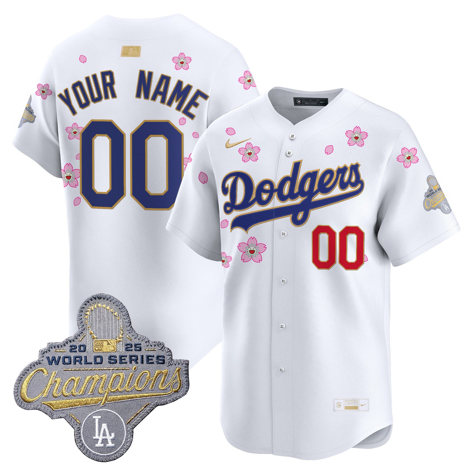 Los Angeles Dodgers "Tokyo Series x Gold Collection" Vapor Premier Limited Custom Jersey - All Stitched