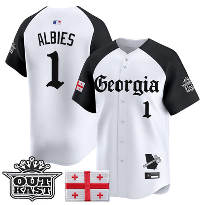 Men's Atlanta Braves 'Georgia x Outkast Gothic Edition' Vapor Premier Limited Jersey - All Stitched