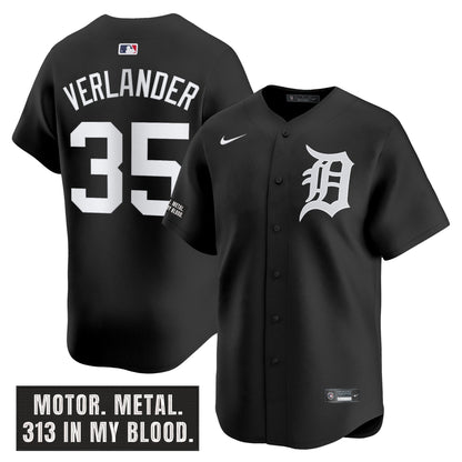 DET 'Motor Gothic Edition' Vapor Premier Limited Jersey - All Stitched