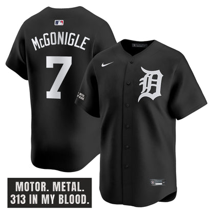 DET 'Motor Gothic Edition' Vapor Premier Limited Jersey - All Stitched