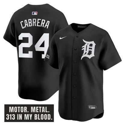DET 'Motor Gothic Edition' Vapor Premier Limited Jersey - All Stitched