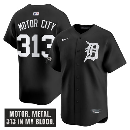 DET 'Motor Gothic Edition' Vapor Premier Limited Jersey - All Stitched