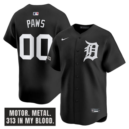 DET 'Motor Gothic Edition' Vapor Premier Limited Jersey - All Stitched