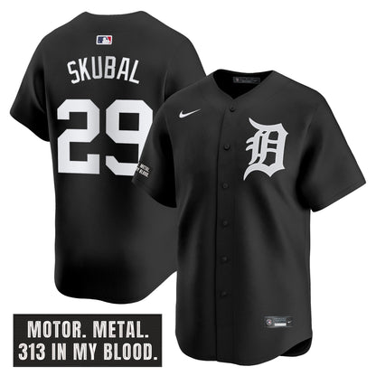 DET 'Motor Gothic Edition' Vapor Premier Limited Jersey - All Stitched