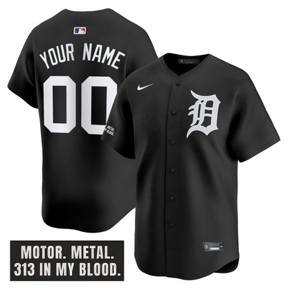 Detroit Tigers 'Motor Gothic Edition' Vapor Premier Limited Custom Jersey - All Stitched