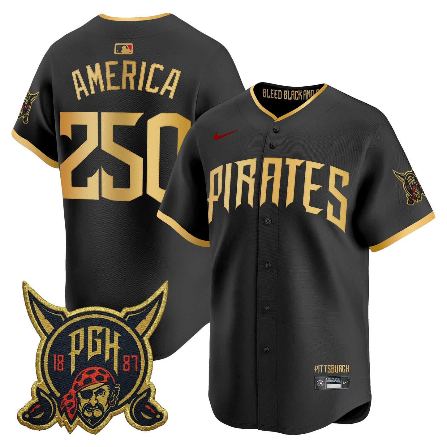 Pittsburgh Pirates 2026 City Connect Vapor Premier Limited Jersey - All Stitched