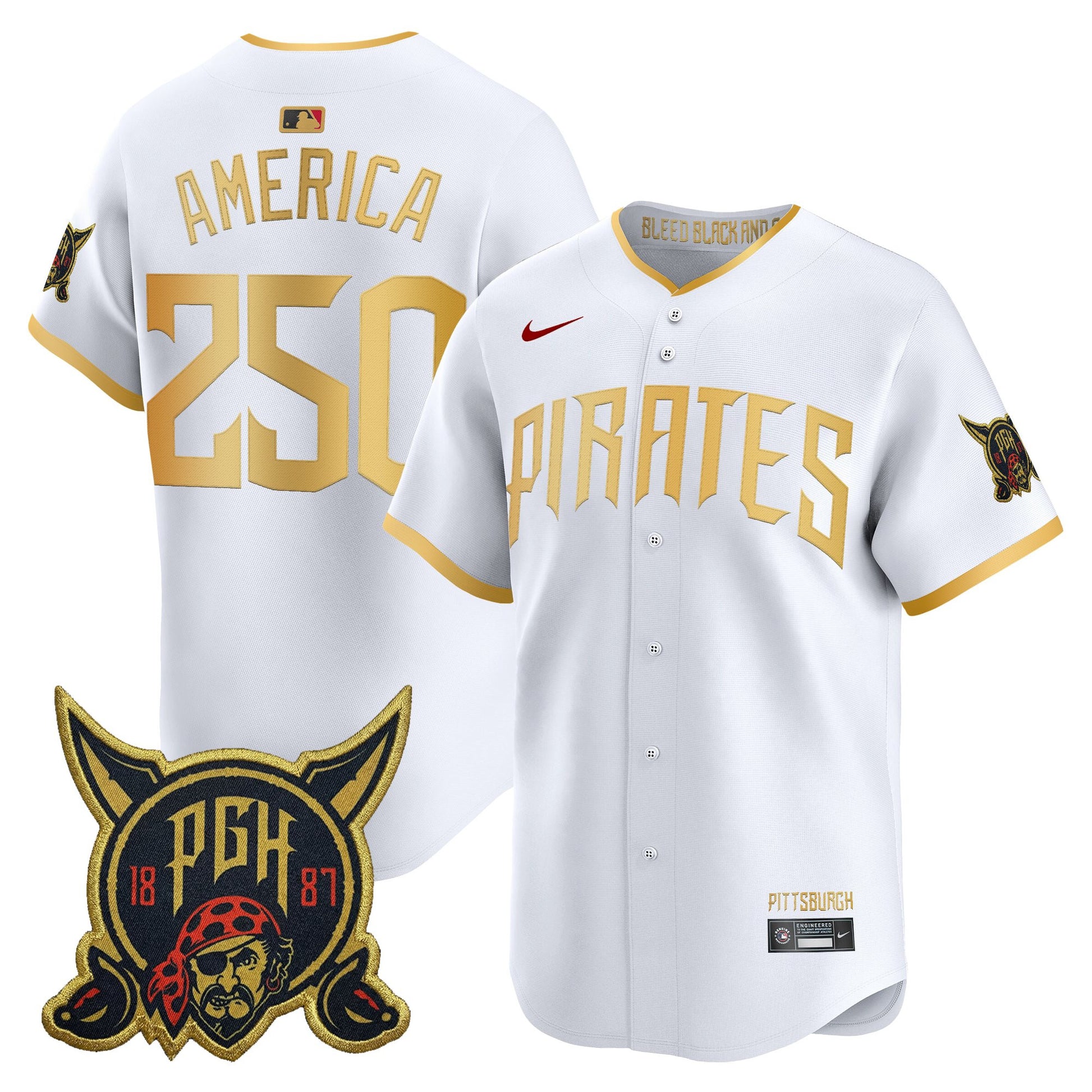 Men's Pittsburgh Pirates 2026 City Connect Vapor Premier Limited Jersey - All Stitched