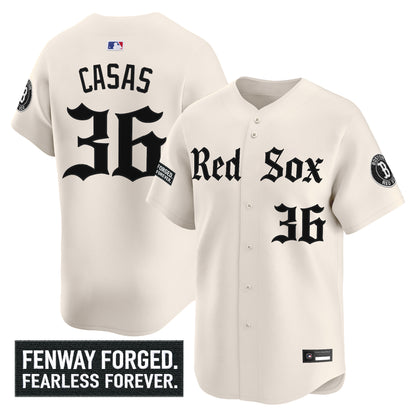 Men's Boston Red Sox 'Gothic Edition' Vapor Premier Limited Jersey - All Stitched
