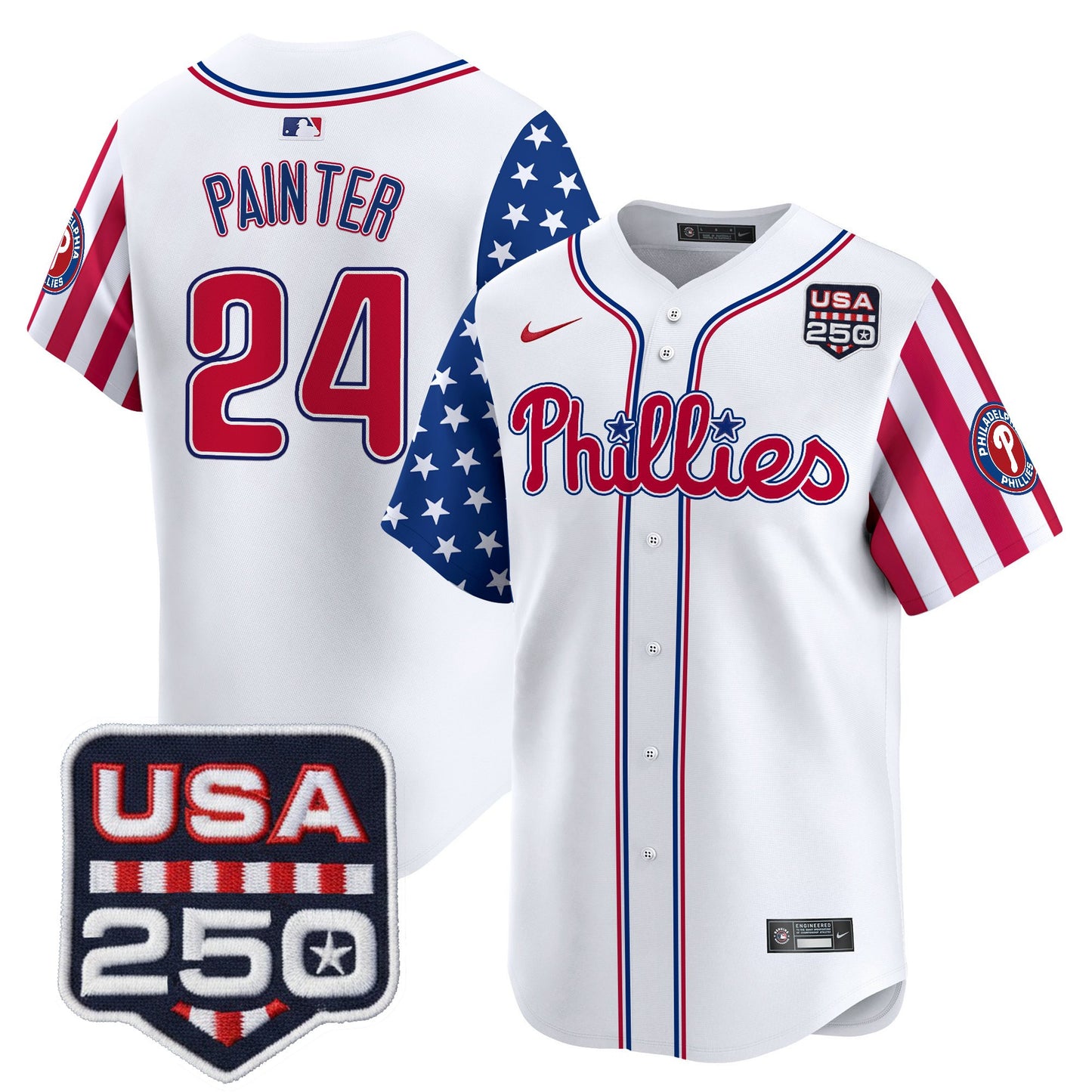 Philadelphia Phillies America250 Edition Vapor Premier Limited Jersey - All Stitched
