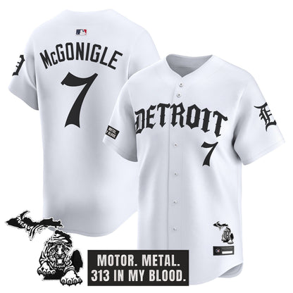 Men's Detroit Tigers 'Old English Edition' Vapor Premier Limited Jersey - All Stitched
