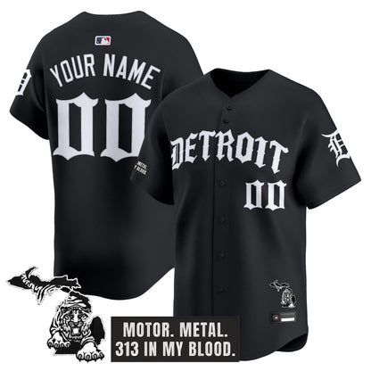 Detroit Tigers 'Old English Edition' Vapor Premier Limited Custom Jersey - All Stitched