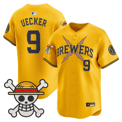 Milwaukee Brewers x One Piece Vapor Premier Limited Jersey - Stitched